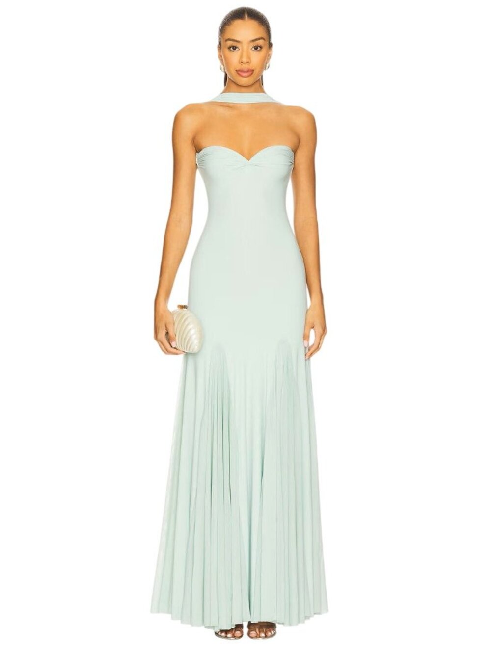 Deme by Gabriella Berta Dress in Mint Small New Womens Maxi Gown